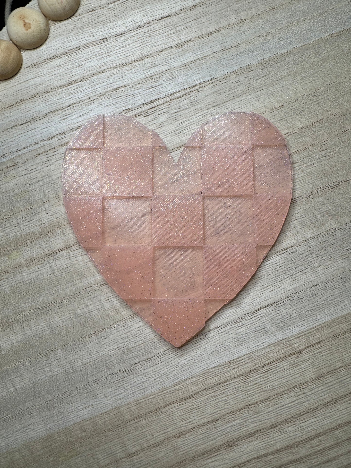 Checkered Heart Insert - ABC