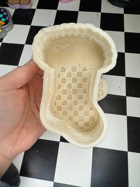 Checkered Stocking - Southern Glitter
