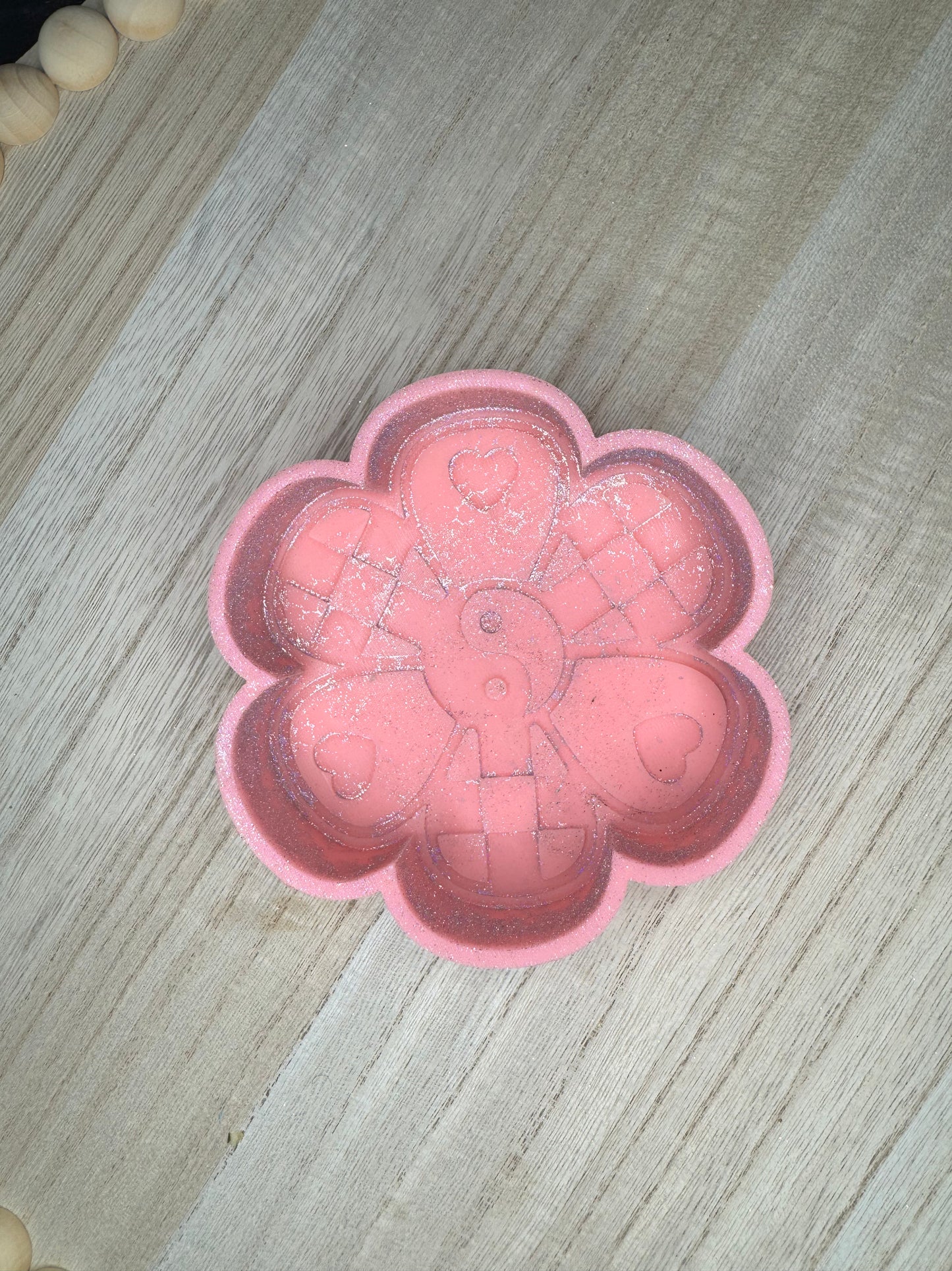 Checkered Heart Flower - Sunshine